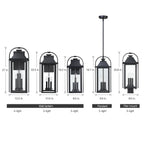 Applique da parete per esterni Brits Black