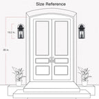 Applique da parete per esterni Brits Black