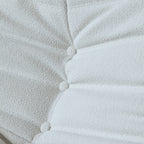 Set di divani a sacco in velluto Teddy