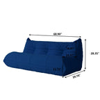 Set di divani a sacco in velluto Teddy