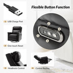 Set di 2 poltrone reclinabili elettriche girevoli e a dondolo tradizionali Tobias di HULALA HOME