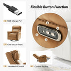 Set di 2 poltrone reclinabili elettriche girevoli e a dondolo tradizionali Tobias di HULALA HOME