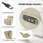 Set di 2 poltrone reclinabili elettriche girevoli e a dondolo tradizionali Tobias di HULALA HOME