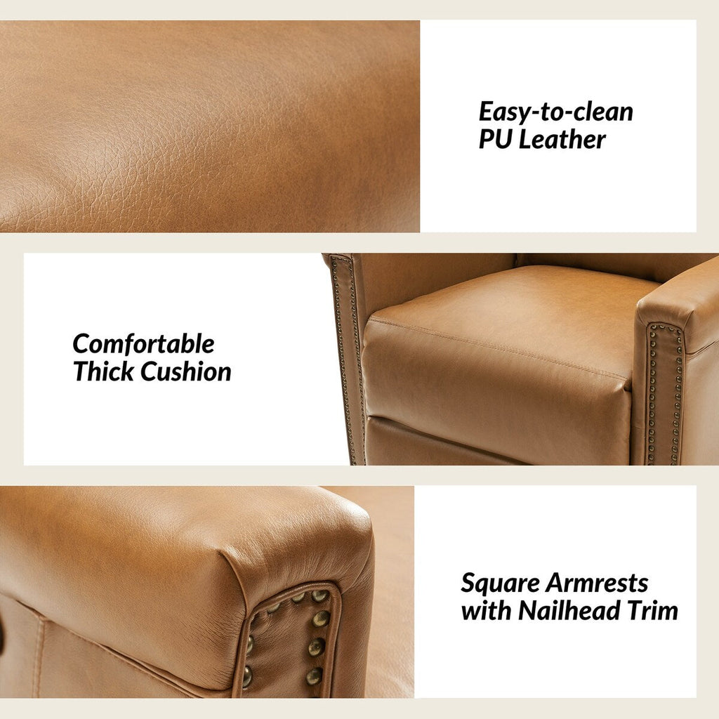 Set di 2 poltrone reclinabili elettriche girevoli e a dondolo tradizionali Tobias di HULALA HOME