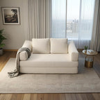 Divano letto trasformabile imbottito 70.87, poltrona trasformabile, comodo divano per soggiorno, camera da letto, tessuto ciniglia