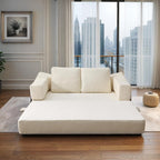 Divano letto trasformabile imbottito 70.87, poltrona trasformabile, comodo divano per soggiorno, camera da letto, tessuto ciniglia