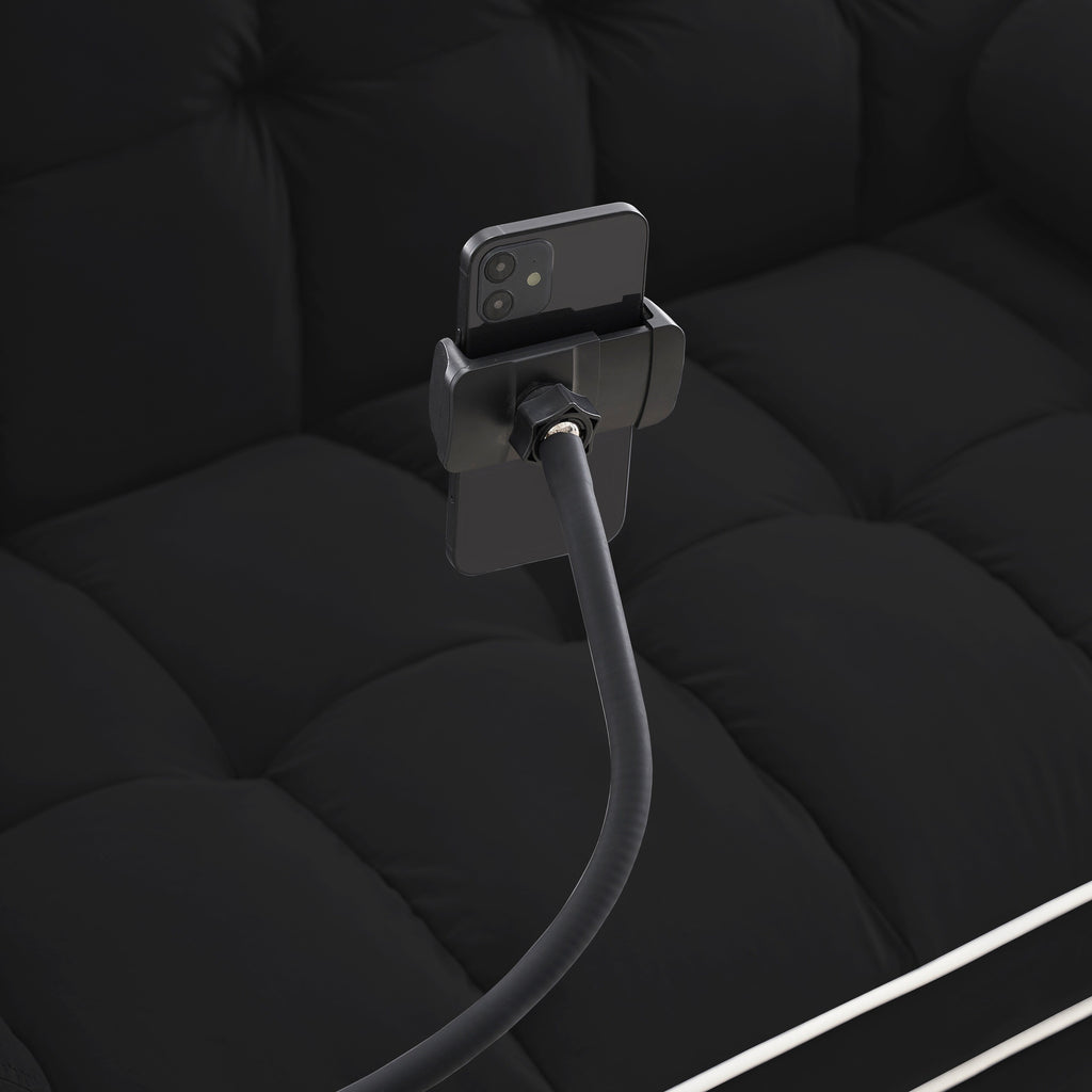 Divano letto convertibile in velluto da 55'' a 2 posti con letto estraibile, reclinazione regolabile, tasche laterali e porta telefono