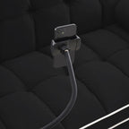 Divano letto convertibile in velluto da 55'' a 2 posti con letto estraibile, reclinazione regolabile, tasche laterali e porta telefono