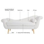 Chaise longue vintage con braccioli a spirale di Christopher Knight Home
