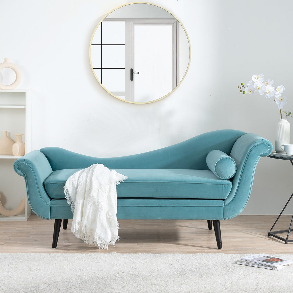 Chaise longue vintage con braccioli a spirale di Christopher Knight Home