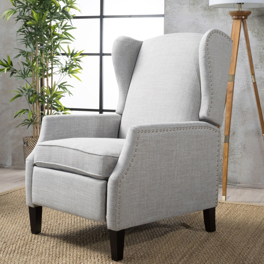 Poltrona reclinabile Wescott Wingback Pushback di Christopher Knight Home