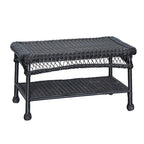 Set da conversazione in vimini da 4 pezzi per patio