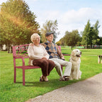 Panca da giardino Yaheetech per esterni, in metallo, per veranda - N/D