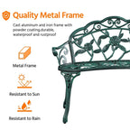 Panca da giardino in metallo per esterni Yaheetech - N/D