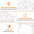 Panca da giardino in metallo per esterni Yaheetech - N/D