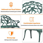 Panca da giardino in metallo per esterni Yaheetech - N/D