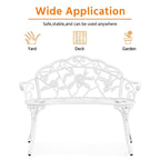 Panca da giardino in metallo per esterni Yaheetech - N/D