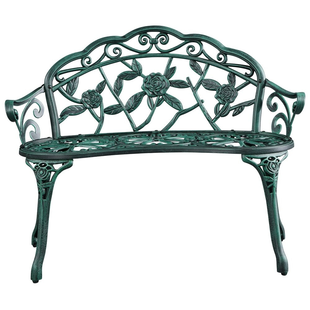 Panca da giardino in metallo per esterni Yaheetech - N/D