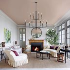 Lampadario minimalista a 15 luci, design antico a 2 livelli - 48