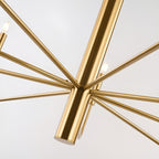 Lampadario minimalista a 15 luci, design antico a 2 livelli - 48