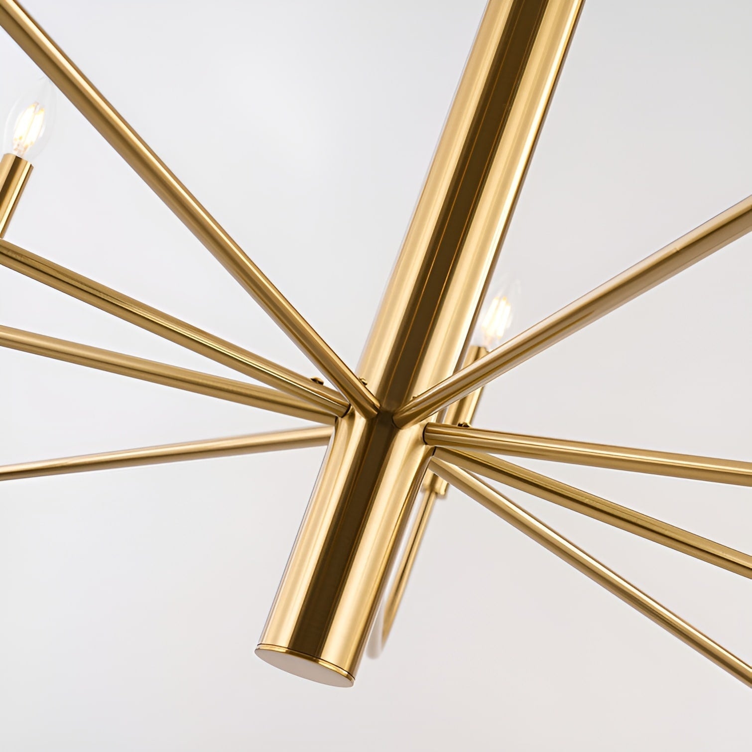 Lampadario minimalista a 15 luci, design antico a 2 livelli - 48