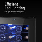 Frigorifero per vino/bevande da 17 pollici, 20 bottiglie, indipendente, controllo digitale della temperatura