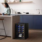 Frigorifero per vino/bevande da 17 pollici, 20 bottiglie, indipendente, controllo digitale della temperatura