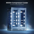 Frigorifero per vino/bevande da 24 pollici, frigorifero DUAL ZONE da 20 bottiglie/60 lattine - 24 pollici