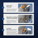 Poltrona reclinabile massaggiante Zero Gravity con massaggio completo del corpo, riscaldamento e audio Bluetooth integrato