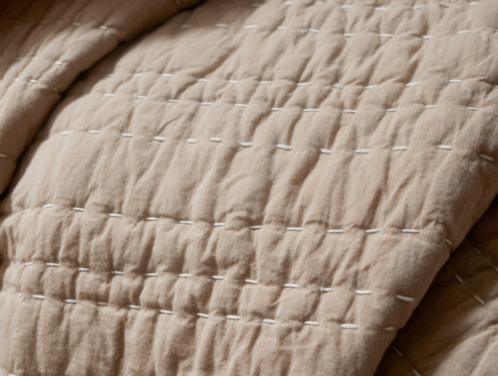 Coperta biologica cucita a mano con canale - Rinnovata