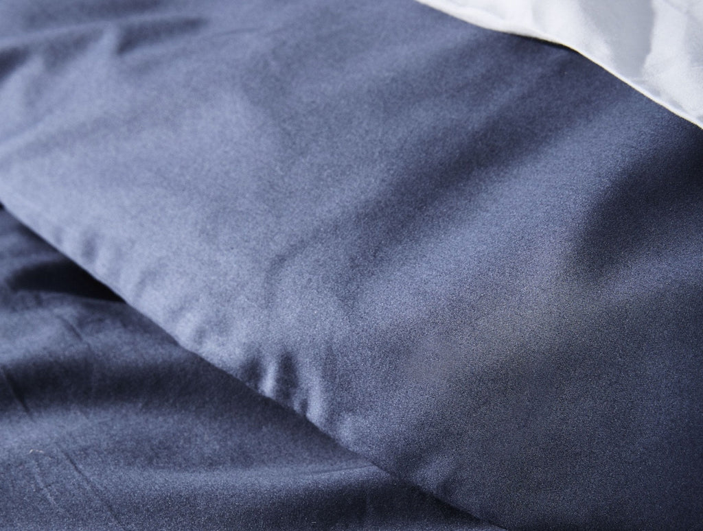 Copripiumino in raso biologico a 300 fili